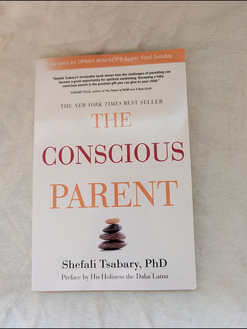 The Conscious Parent by Shefali Tsabary - White & Orange Cover
